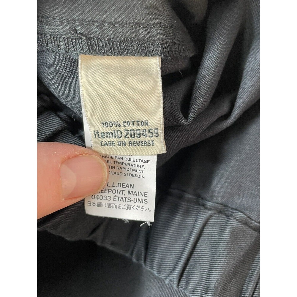 New LL Bean Womens Wrinkle Free Dress Pants, Size 16 Regular Black Original Fit - Picture 7 of 13